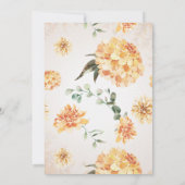 ボホオータムカボチャ |フローラ結婚ー 招待状 (裏面)