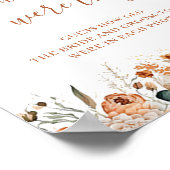 ボホオータムテラコッタ秋ブライダルシャワーゲーム ポスター (角)