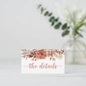 ボホオータムテラコッタ結婚ズ詳細 エンクロージャーカード (スタンド正面)