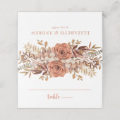 ボホオータムテラコッタ結婚ズ詳細 プレイスカード (外部開封)