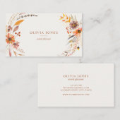 ボホオータムフローラ名刺 名刺 (正面/裏面)