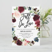 ボホオータムリース秋インラブブライダルシャワー 招待状 (スタンド正面)