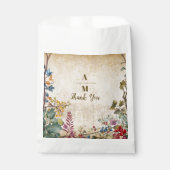 ボホオータムワイルドフラワー結婚ボタニーズ フェイバーバッグ (正面)