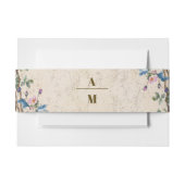 ボホオータムワイルドフラワー結婚ボタニーズ 招待状ベリーバンド (正面例)