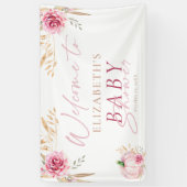 ボホオータム素朴カボチャ歓迎ベビーシャワー 横断幕 (縦)