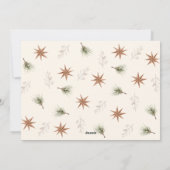 ボホオーナメントサラウンドフラットホリデーカード シーズンカード (裏面)