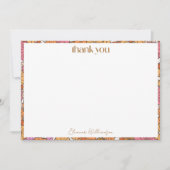 ボホオ自然レンジフローラカスタムブライダルシャワー サンキューカード (正面)