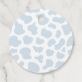 ボホカウブルーパンパスグラスボーイベビーシャワーの好意 フェイバータグ (裏面)