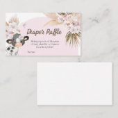 ボホカウベイビーシャワーおむつラッフル 名刺 (正面/裏面)