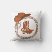 ボホカウボーイブーツウェスタン クッション (正面)