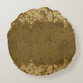 ボホカウボーイ素朴デザイン ラウンドクッション (裏面)