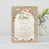 ボホカエルとキノコ誕生日野草 招待状 (スタンド正面)