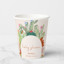 ボホカクタスアーチデザートパンパスベビーシャワー