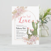 ボホカクタスタコボウラブブライダルシャワー 招待状 (スタンド正面)