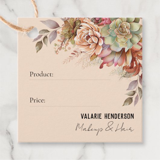 ボホカクタスボホプライスラベル感謝してい事業 フェイバータグ (正面)