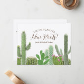 ボホカクタス水彩新しいルーツクラフト移動 ノートカード (正面/裏面インサイチュ)