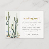 ボホカクティー砂漠結婚風景の願い井戸 エンクロージャーカード (正面)