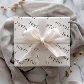 ボホカスタマイズモダン可能な文字クリスマス ラッピングペーパーシート