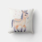 ボホカスタムフローラデザイン付きドンキーピロー –  クッション (正面)