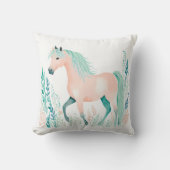 ボホカスタムホースピローパステルグリーン クッション (正面)