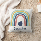 ボホカスタムモダンーのリンゴの果実虹 クッション (ブランケット)