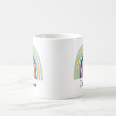 ボホカスタムモダンーのリンゴの果実虹 コーヒーマグカップ (中央)