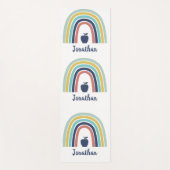 ボホカスタムモダンーのリンゴの果実虹 ヨガマット (正面)