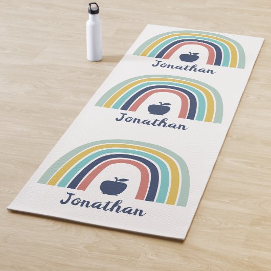 ボホカスタムモダンーのリンゴの果実虹 ヨガマット (インサイチュ)