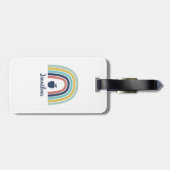 ボホカスタムモダンーのリンゴの果実虹 ラゲッジタグ (裏面横)