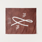 ボホカスタム氏とボホ氏の背景ゲイ結婚ズ タペストリー (正面(横))