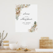 ボホカップルウェディングシャワー歓迎 ポスター (キッチン)