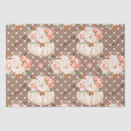 ボホカボチャハート花 薄葉紙 (正面)