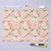 ボホカボチャハート花 薄葉紙 (クラフト)