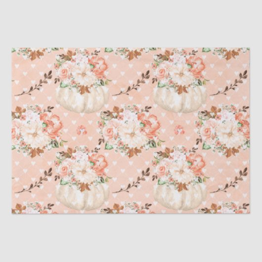 ボホカボチャハート花 薄葉紙 (正面)