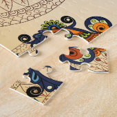 ボホカラフルおもしろいレトロパターン ジグソーパズル (側面)