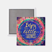 ボホカラフルお洒落の小さなもの マグネット (正面/裏面)