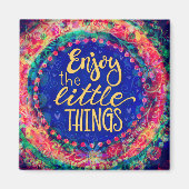 ボホカラフルお洒落の小さなもの マグネット (正面)