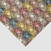 ボホカラフルウッドランドフクロウ模様 薄葉紙 (詳細)