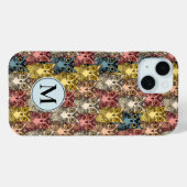 ボホカラフルウッドランドフクロウ模様 Case-Mate iPhoneケース (裏面 (横))