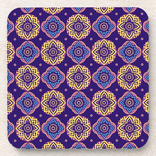 ボホカラフルシック柄コースター – 6セット コースター (正面)