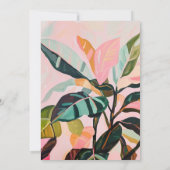 ボホカラフルトロピカルパームバースデーパーティー 招待状 (裏面)