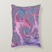 ボホカラフルヒッパイグルーヴィパステルトリップ（幻覚体験）のようなフラクタル アクセントクッション (正面(垂直))