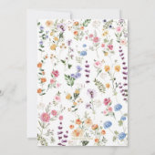 ボホカラフルフローラガーデンブライダルシャワー 招待状 (裏面)