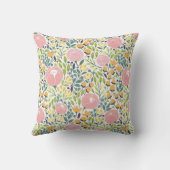 ボホカラフルフローラフラワーズ装飾用クッション クッション (裏面)