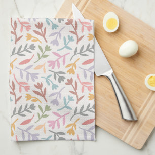 ボホカラフルフローラ キッチンタオル
