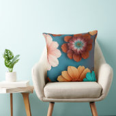 ボホカラフルフローラ クッション (椅子)