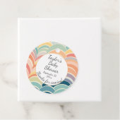 ボホカラフルレインボウズ赤ちゃんシャワー フェイバータグ (インサイチュ)