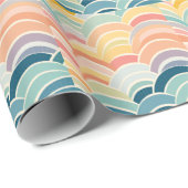 ボホカラフルレインボウズ ラッピングペーパー (ロールコーナー)