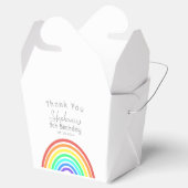 ボホカラフルレインボーストライプと誕生日パーティー フェイバーボックス (オープン)