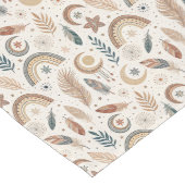 ボホカラフルレインボーランナーソフト自然トーン ロングテーブルランナー (コーナー)